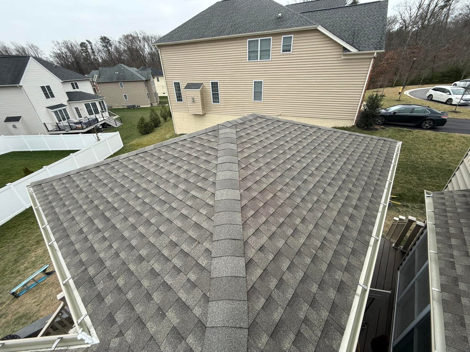 Completed shingle re-roof